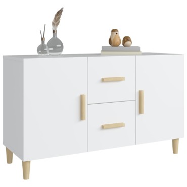vidaXL Ντουλάπι Λευκό 100x36 x60cm Επεξεργασμένο Ξύλο 1 τεμ.