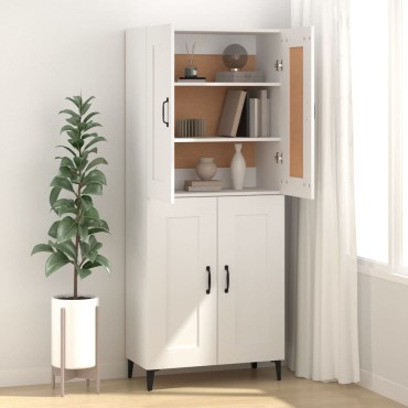 vidaXL Ντουλάπι Λευκό 69,5x34x90cm από Επεξεργασμένο Ξύλο 1 τεμ.