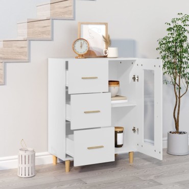vidaXL Ντουλάπι Λευκό 69,5x34x90cm από Επεξεργασμένο Ξύλο 1 τεμ.