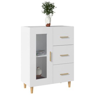vidaXL Ντουλάπι Λευκό 69,5x34x90cm από Επεξεργασμένο Ξύλο 1 τεμ.