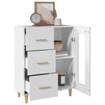vidaXL Ντουλάπι Λευκό 69,5x34x90cm από Επεξεργασμένο Ξύλο 1 τεμ.