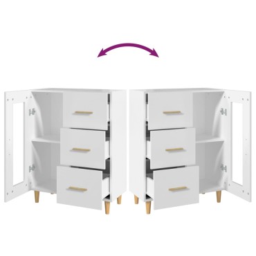 vidaXL Ντουλάπι Λευκό 69,5x34x90cm από Επεξεργασμένο Ξύλο 1 τεμ.
