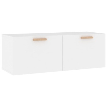 vidaXL Ντουλάπι Τοίχου άσπρο100x36,5x35cm από Επεξεργασμένο Ξύλο 1 τεμ.