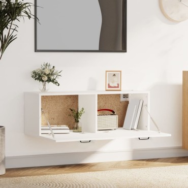 vidaXL Ντουλάπι Τοίχου άσπρο 100x36,5x35cm από Επεξεργασμένο Ξύλο 1 τεμ.