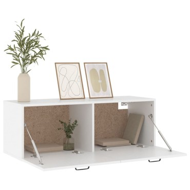 vidaXL Ντουλάπι Τοίχου άσπρο 100x36,5x35cm από Επεξεργασμένο Ξύλο 1 τεμ.