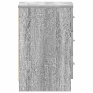 vidaXL Κομοδίνο Γκρι Sonoma 38x35x56cm από Επεξεργασμένο Ξύλο 1 τεμ.