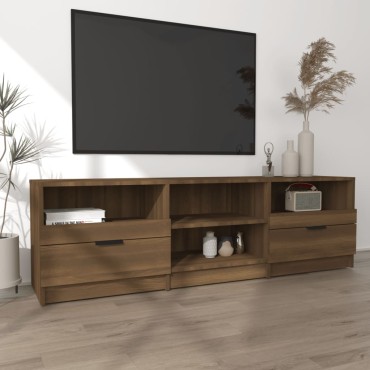 vidaXL Έπιπλο Τηλεόρασης Καφέ Δρυς 150x33,5x45cm Επεξεργασμένο Ξύλο