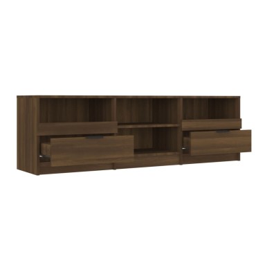 vidaXL Έπιπλο Τηλεόρασης Καφέ Δρυς 150x33,5x45cm Επεξεργασμένο Ξύλο