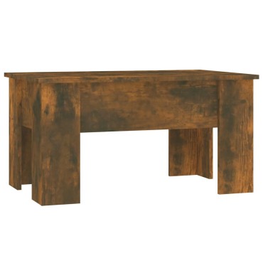 vidaXL Τραπεζάκι Σαλονιού Καπνιστή Δρυς 79x49x41cm Επεξεργασμ. Ξύλο 1 τεμ.