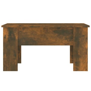 vidaXL Τραπεζάκι Σαλονιού Καπνιστή Δρυς 79x49x41cm Επεξεργασμ. Ξύλο 1 τεμ.