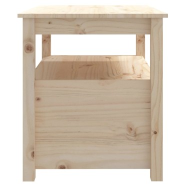 vidaXL Τραπεζάκι Σαλονιού Γκρι 71x49x55cm από Μασίφ Ξύλο Πεύκου 1 τεμ.