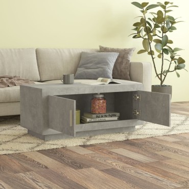 vidaXL Τραπεζάκι Σαλονιού Γκρι Σκυρ. 102x50x45cm Επεξεργασμένο Ξύλο 1 τεμ.