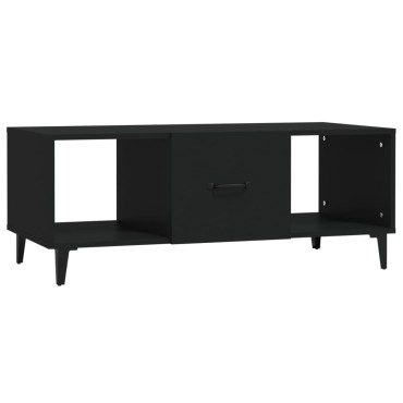 vidaXL Τραπεζάκι Σαλονιού Μαύρο 102x50x40cm από Επεξεργασμένο Ξύλο 1 τεμ.
