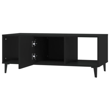 vidaXL Τραπεζάκι Σαλονιού Μαύρο 102x50x40cm από Επεξεργασμένο Ξύλο 1 τεμ.