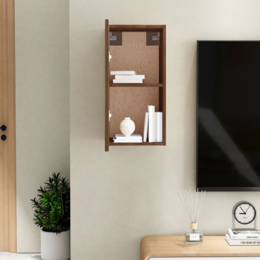 vidaXL Έπιπλο Τηλεόρασης Καφέ Δρυς 30,5x30x60cm Επεξεργασμένο Ξύλο