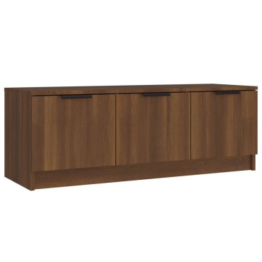 vidaXL Έπιπλο Τηλεόρασης Καφέ Δρυς 102x35x36,5cm Επεξεργασμένο Ξύλο