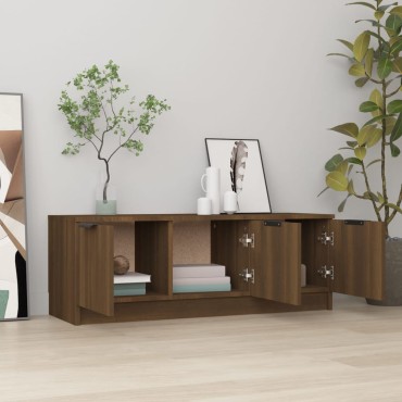 vidaXL Έπιπλο Τηλεόρασης Καφέ Δρυς 102x35x36,5cm Επεξεργασμένο Ξύλο