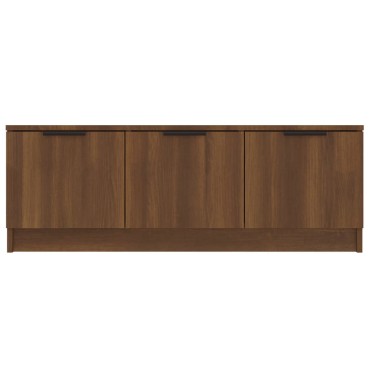 vidaXL Έπιπλο Τηλεόρασης Καφέ Δρυς 102x35x36,5cm Επεξεργασμένο Ξύλο
