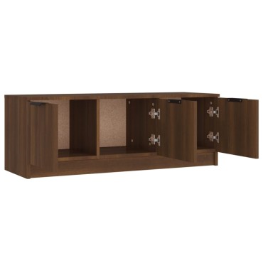 vidaXL Έπιπλο Τηλεόρασης Καφέ Δρυς 102x35x36,5cm Επεξεργασμένο Ξύλο