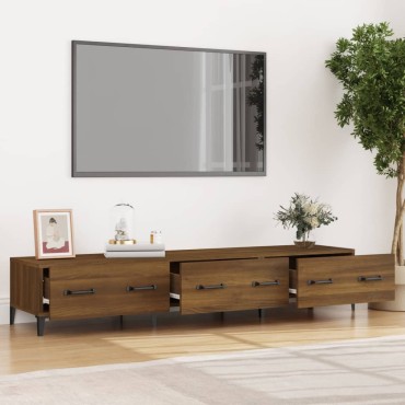vidaXL Έπιπλο Τηλεόρασης Καφέ Δρυς 150x34,5x30cm Επεξεργασμένο Ξύλο