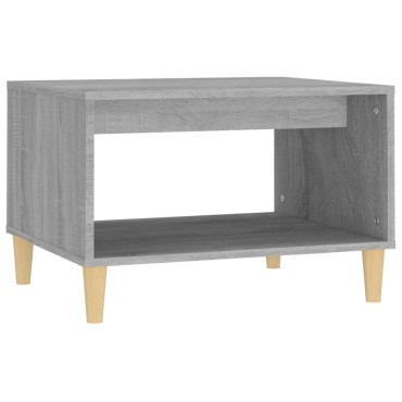 vidaXL Τραπεζάκι Σαλονιού Γκρι Sonoma 60x50x40cm Επεξεργασμένο Ξύλο 1 τεμ.