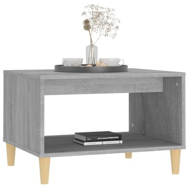 vidaXL Τραπεζάκι Σαλονιού Γκρι Sonoma 60x50x40cm Επεξεργασμένο Ξύλο 1 τεμ.