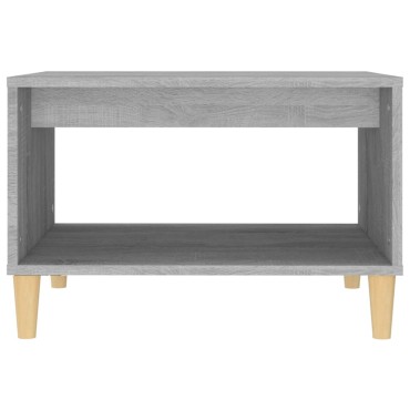 vidaXL Τραπεζάκι Σαλονιού Γκρι Sonoma 60x50x40cm Επεξεργασμένο Ξύλο 1 τεμ.