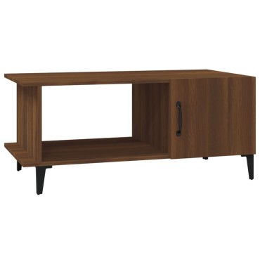 vidaXL Τραπεζάκι Σαλονιού Καφέ Δρυς 90x50x40cm Επεξεργασμένο Ξύλο 1 τεμ.