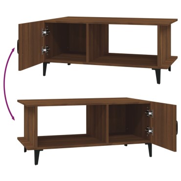 vidaXL Τραπεζάκι Σαλονιού Καφέ Δρυς 90x50x40cm Επεξεργασμένο Ξύλο 1 τεμ.