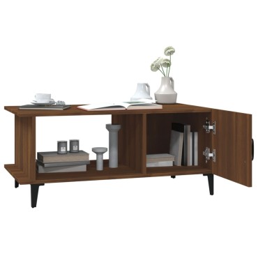 vidaXL Τραπεζάκι Σαλονιού Καφέ Δρυς 90x50x40cm Επεξεργασμένο Ξύλο 1 τεμ.