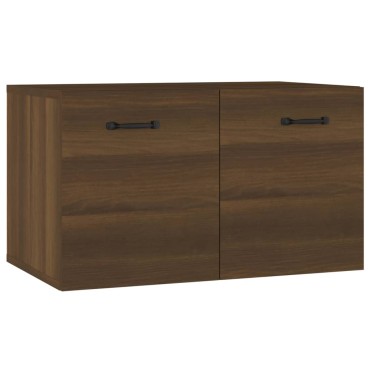 vidaXL Ντουλάπι Τοίχου Καφέ Δρυς 60x36,5x35cm Επεξεργασμένο Ξύλο 1 τεμ.