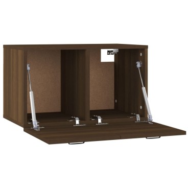 vidaXL Ντουλάπι Τοίχου Καφέ Δρυς 60x36,5x35cm Επεξεργασμένο Ξύλο 1 τεμ.