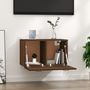 vidaXL Ντουλάπι Τοίχου Καφέ Δρυς 60x36,5x35cm Επεξεργασμένο Ξύλο 1 τεμ.