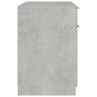vidaXL Γραφείο Γκρι Σκυροδέματος 100x50x75cm Επεξεργασμένο Ξύλο 1 τεμ.
