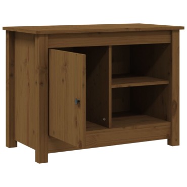 vidaXL Έπιπλο Τηλεόρασης Μελί 70x36,5x52cm από Μασίφ Ξύλο Πεύκου