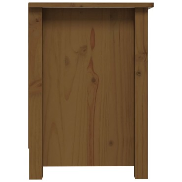 vidaXL Έπιπλο Τηλεόρασης Μελί 70x36,5x52cm από Μασίφ Ξύλο Πεύκου