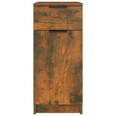 vidaXL Ντουλάπι Γραφείου Καπνιστή Δρυς 33,5x50x75cm Επεξεργ. Ξύλο 1 τεμ.