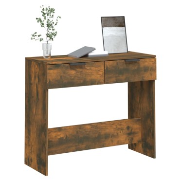 vidaXL Τραπέζι Κονσόλα Καπνιστή Δρυς 90x36x75cm Επεξεργασμένο Ξύλο 1 τεμ.