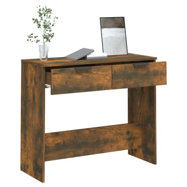 vidaXL Τραπέζι Κονσόλα Καπνιστή Δρυς 90x36x75cm Επεξεργασμένο Ξύλο 1 τεμ.