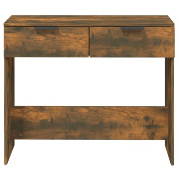 vidaXL Τραπέζι Κονσόλα Καπνιστή Δρυς 90x36x75cm Επεξεργασμένο Ξύλο 1 τεμ.