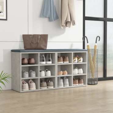 vidaXL Παπουτσοθήκες 2 τεμ. Γκρι σκυροδέματος 52,5x30x50cm