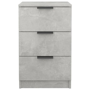 vidaXL Κομοδίνα 2 τεμ. Γκρι Σκυροδέματος 40x36x65cm