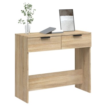 vidaXL Τραπέζι Κονσόλα Sonoma Δρυς 90x36x75cm Επεξεργασμένο Ξύλο 1 τεμ.