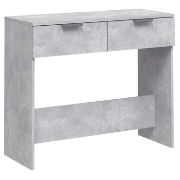 vidaXL Τραπεζάκι κονσόλα Γκρι Σκυρ. 90x36x75cm Επεξεργασμένο Ξύλο 1 τεμ.