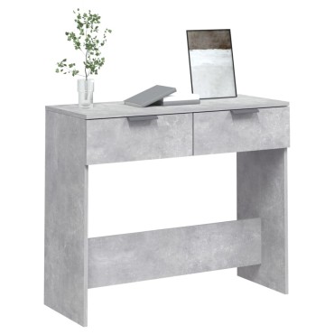 vidaXL Τραπεζάκι κονσόλα Γκρι Σκυρ. 90x36x75cm Επεξεργασμένο Ξύλο 1 τεμ.