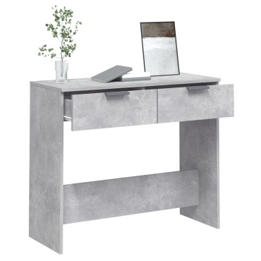 vidaXL Τραπεζάκι κονσόλα Γκρι Σκυρ. 90x36x75cm Επεξεργασμένο Ξύλο 1 τεμ.