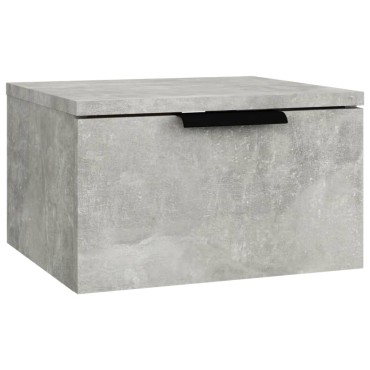 vidaXL Κομοδίνο Επιτοίχιο Γκρι Σκυροδέματος 34x30x20cm 1 τεμ.
