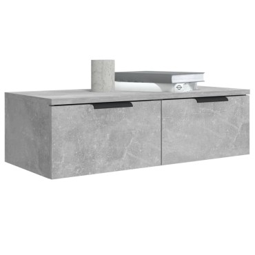 vidaXL Ντουλάπι Τοίχου Γκρι Σκυρ. 68x30x20cm Επεξεργασμένο Ξύλο 1 τεμ.