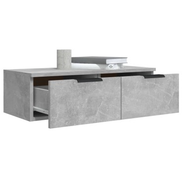 vidaXL Ντουλάπι Τοίχου Γκρι Σκυρ. 68x30x20cm Επεξεργασμένο Ξύλο 1 τεμ.