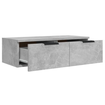 vidaXL Ντουλάπι Τοίχου Γκρι Σκυρ. 68x30x20cm Επεξεργασμένο Ξύλο 1 τεμ.